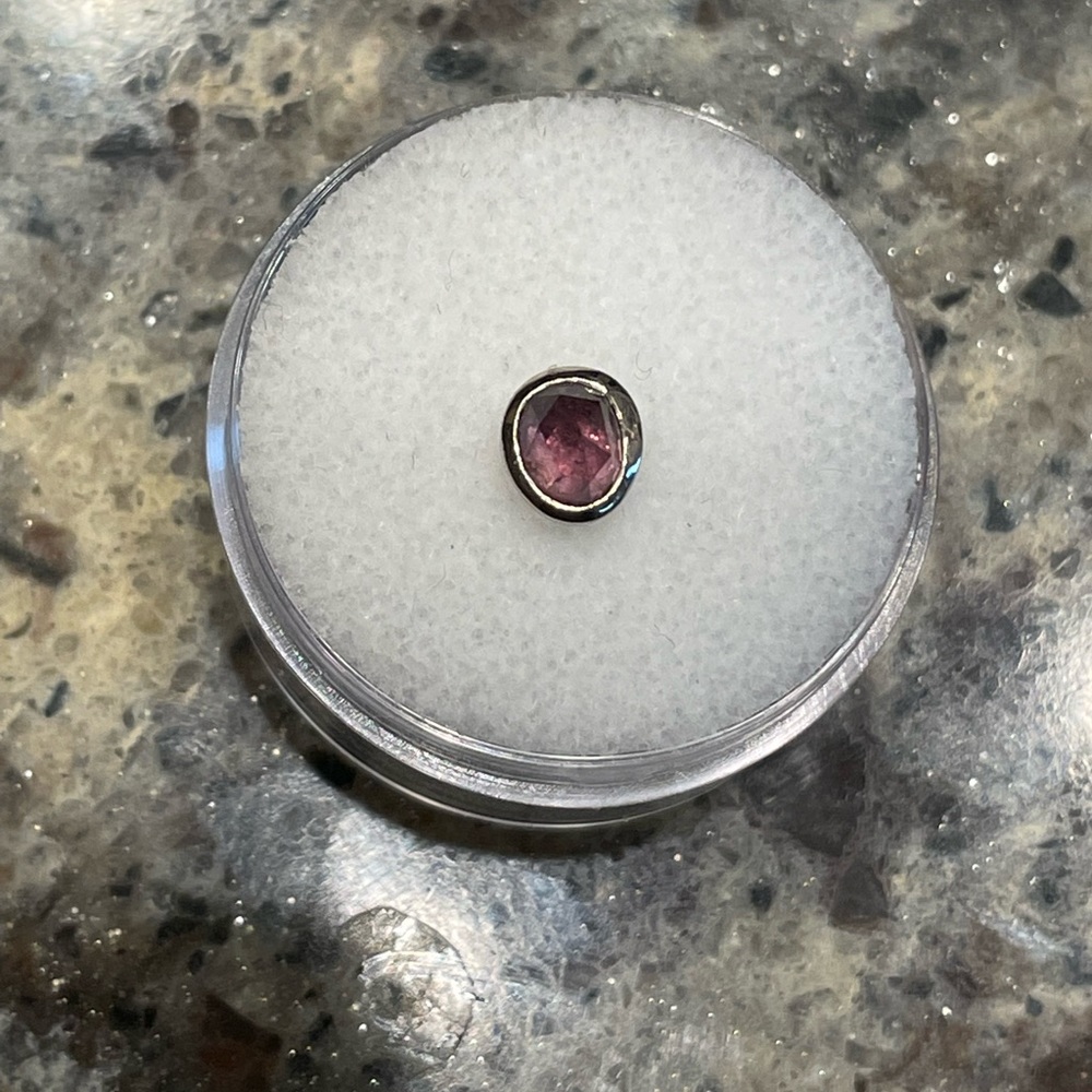 Mettle and Silver White Gold Threadless End